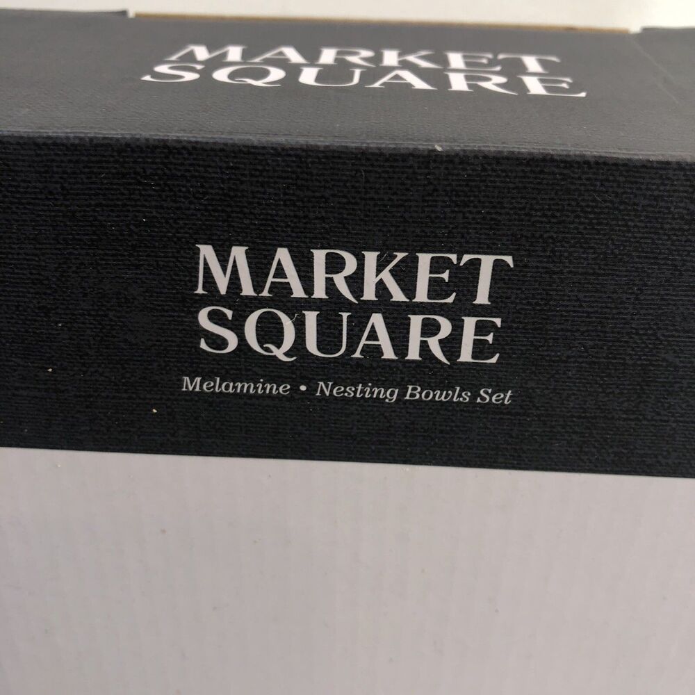 3 Pack Market Square Stoneware Dinnerware Set Bowls Dinner /Salad Plates - Picture 4 of 10